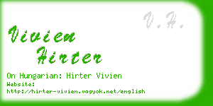 vivien hirter business card